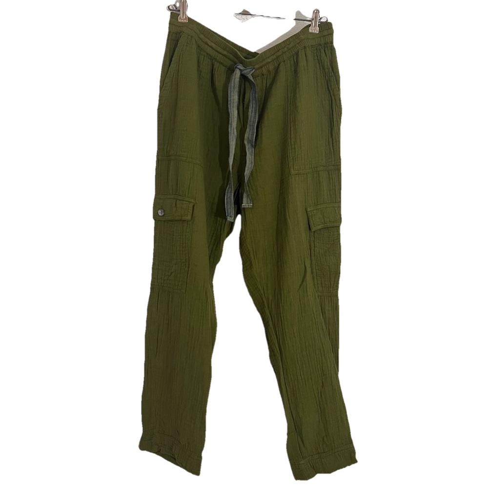 Sundance Olive Cotton Harem Pants Womens